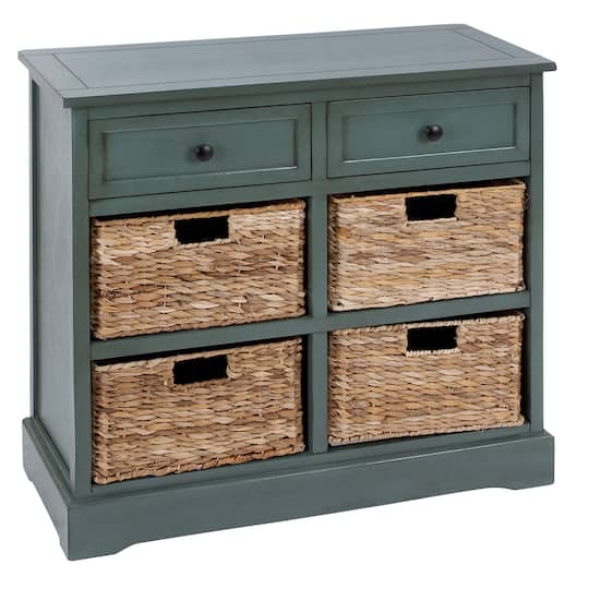 Traditional 4-Basket Storage Cabinet